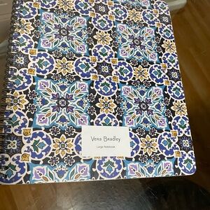 Vera Bradley Blue and Gold Patterned Notebook